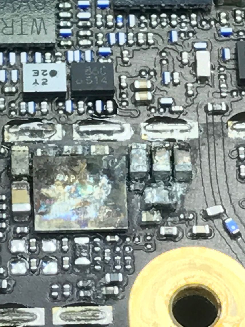Dommages liquides sur un appareil électronique
